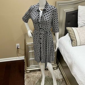 Laundry Button Down Dress with a sash